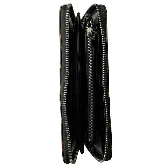 Prada Saffiano Palm Tree Print Zip Around Wallet - Picture 3 of 4